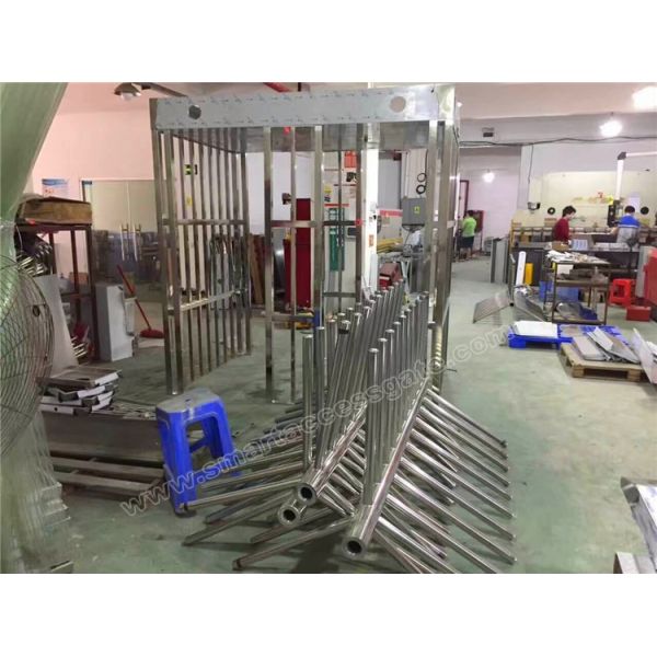 304 Stainleee steel High Quality Pedestrian Security Full Height Turnstile