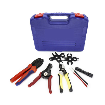 Adjusting Ratcheting Connector Crimper Pliers Wire Terminal Crimping Tool Kit