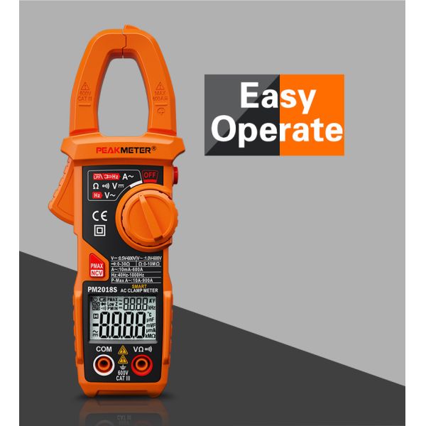Smart AC Digital Clamp Meter Multi - Meter With Continuity Measurement