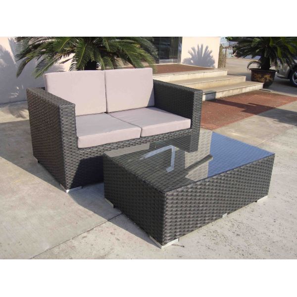 1pc cane double sofa   
