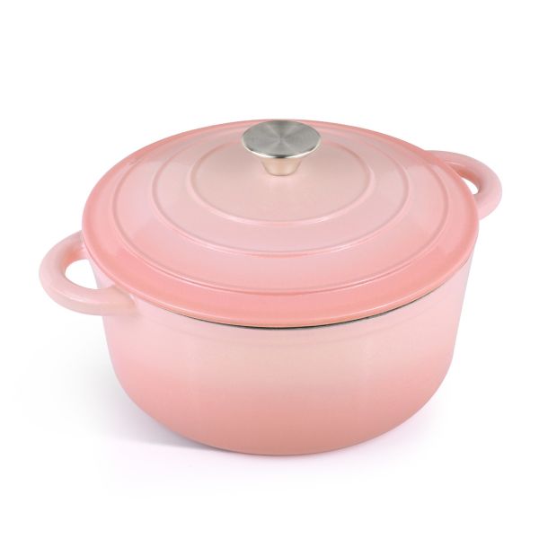5.5Qt Enameled Cast Iron Dutch Oven - Perfect for Baking Bread & Sourdough, Oven-Safe