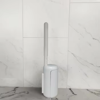 Toilet brush - disposable replaceable brush head - bathroom cleaning brush set - home wall-mounted cleaning toilet