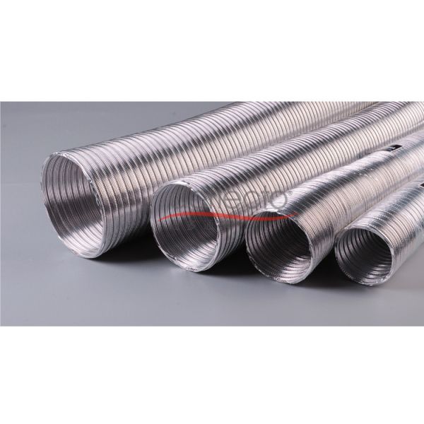 Fire Resistant Semi Rigid Aluminum Duct 60mm Small Diameter For HVAC System