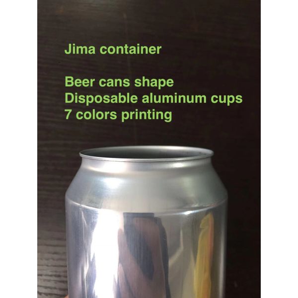 SGS Disposable Aluminium 16oz Beer Can With Smooth Top Edge