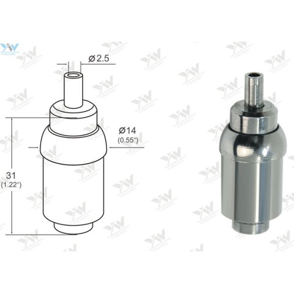 Nickel Finishing Lock Cable Grippers , Brass Material Cable Lock