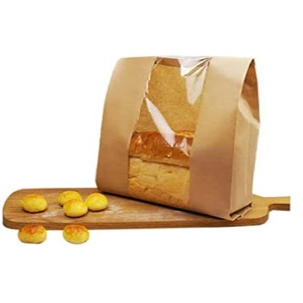 Customized paper bag with window based on different material, Food or not food,