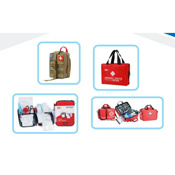 Small First Aid Kit Bag Non Woven Wound PAD 5X5CM Emergency Medical Treatment