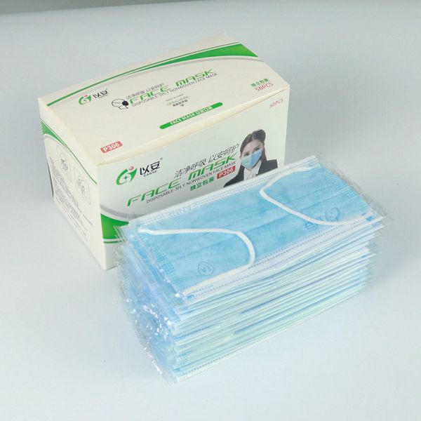 Individual Packaged Customized  BFE≥95% Adult Blue Face Mask
