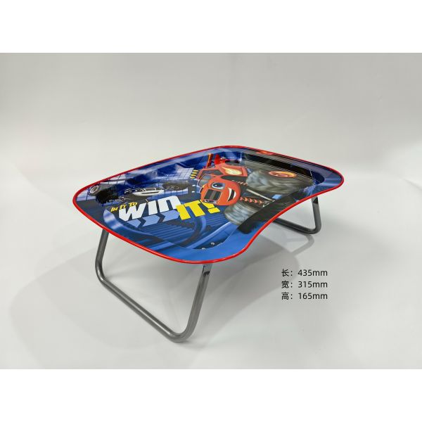 DADI Offset Printing Tinplate Metal Tin Tray Foldable Stand Painted Tin Serving Trays