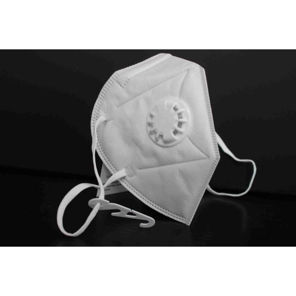 Medical KN95 Face Mask , Valved Dust Mask Anti Dust High Bacteria Filtration
