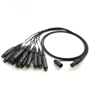  MPO MTP 12 Cores Optical Fiber Patch Cord For Telecom Tower Aviation Tactical Army Manufactures