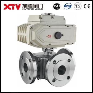  Three-Way Stainless Steel High Platform Flanged Ball Valve for Versatile Applications Manufactures