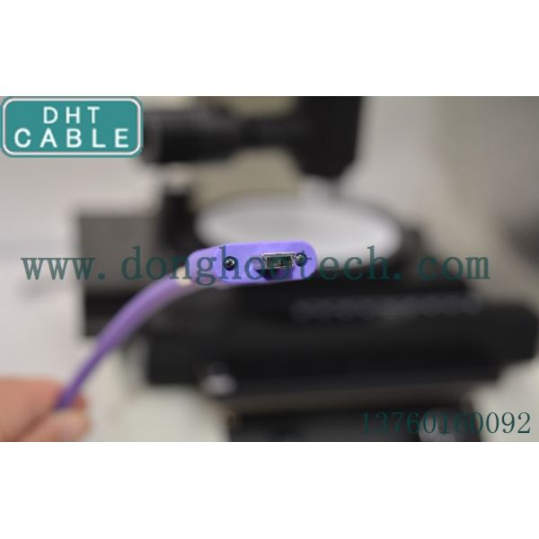 Five Meters Violet Mini USB Cable 5 Pin M2 Type For Machine Vision Cameras