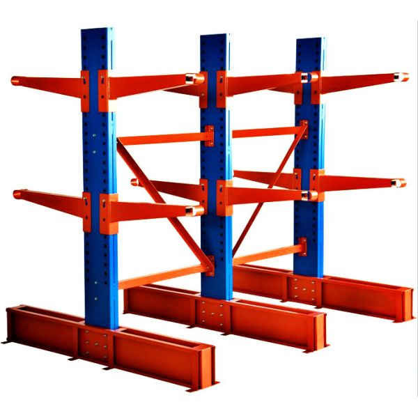 Long Pipes Adjustable Cantilever Racking System For Industrial Warehouse