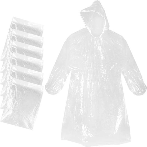 0.014mm Thick Adult Emergency Waterproof Rain Poncho With Hood