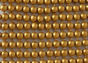  Golden Alloy Metal Sequin Fabric Metallic Curtain Durable 5mm Dia Manufactures