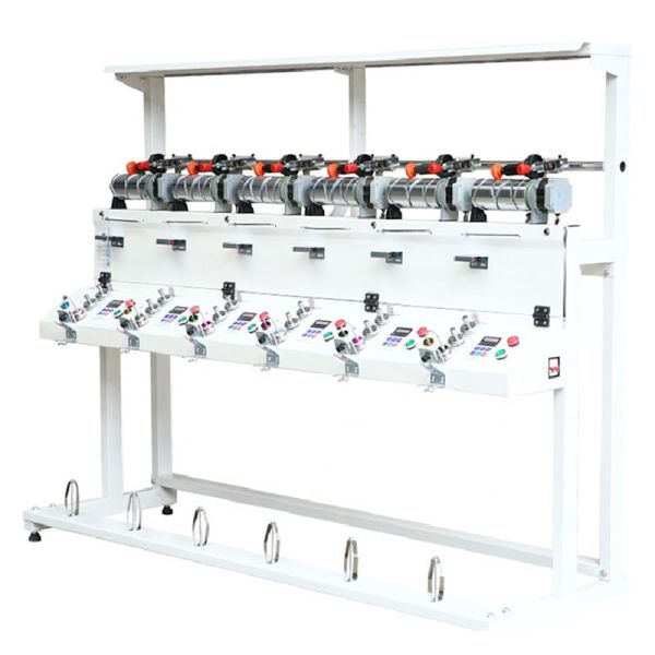 TWH Threads Winding Machine , CE nylon Polyester Yarn Rewinding Machine