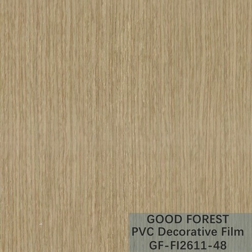 Flowability PVC Decorative Film Scratch Resistance Wooden Grain