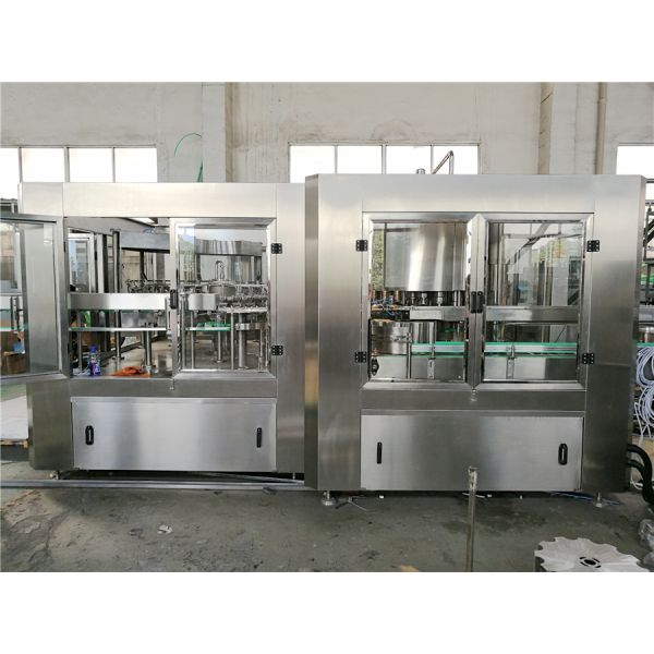 Automatic Liquid Bottle Filling Machine , Hanging - Neck Technology Water Processing Machine