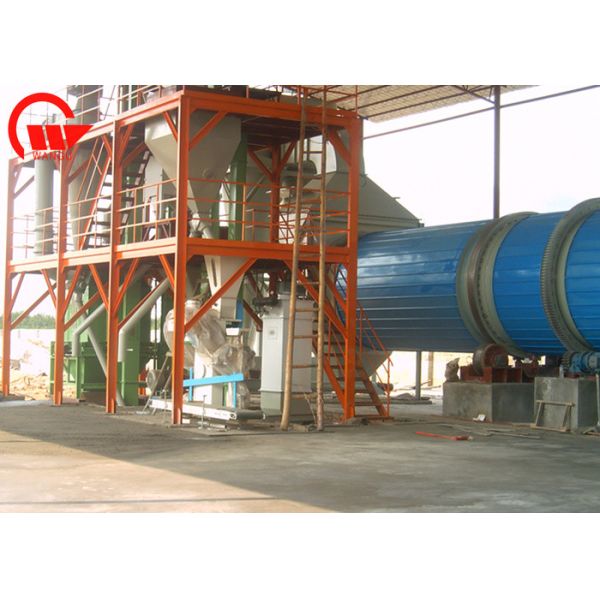 Heavy Duty Rotary Steam Tube Bundle Dryer , Large Manure Drying System