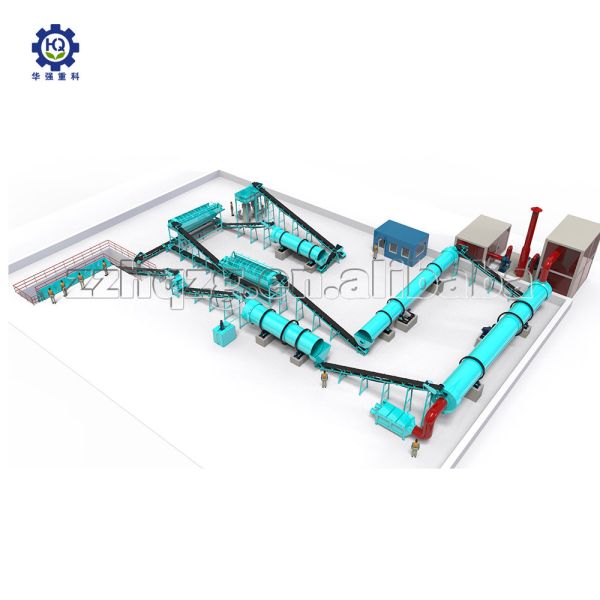 Factory Supply Slow Release Compound NPK Fertilizer Granulation Production Line Machinery