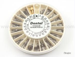China Metal oral dental post and core , tooth implant screw ISO CE standards on sale