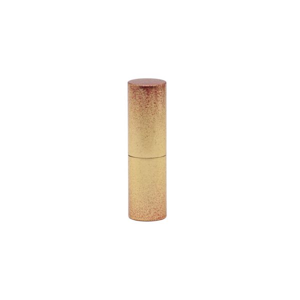 Aluminum Gold Lipstick Container With Shimmering Powder 3.5g Capacity