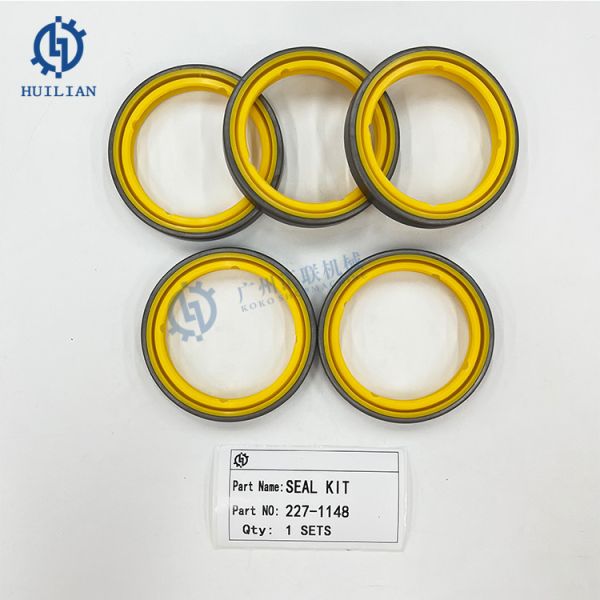 Excavator Seal Kit 227-1148 62.89mm Inner Diameter Double Lip Wiper Seal