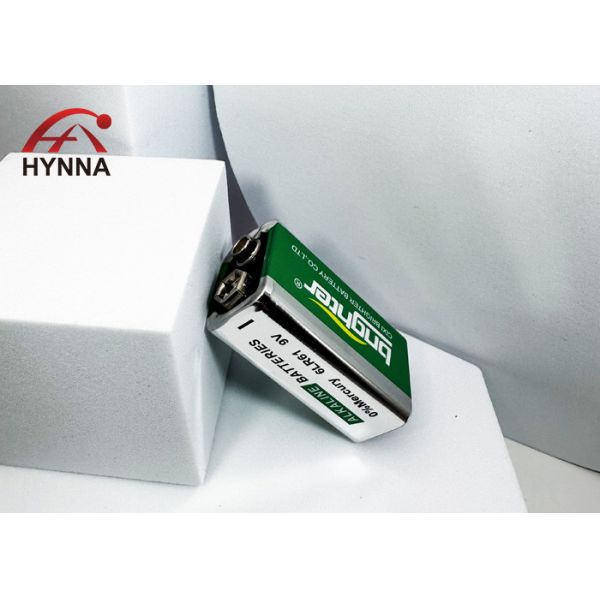 Alkaline Zinc Manganese Dioxide Battery 9V Zn MnO2 Battery Cell IEC 6LF22 / 6LR61