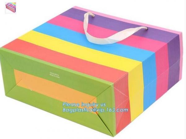 Luxury Carrier Bags,Custom pattern luxury printing carrier bag with handle,Gift Bags 8x4.75x10.5" - 25pcs Bag Dream