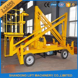  13m CE Crank Arm Trailer Mounted Boom Hire for Aerial Work Platform 200kg Loading Capacity Manufactures