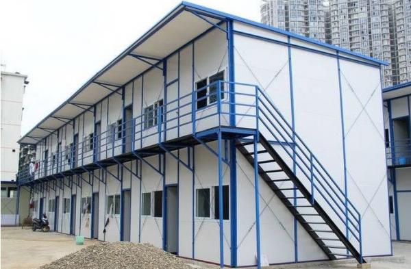 Low cost light steel frame prefab camp construction site accommodation house