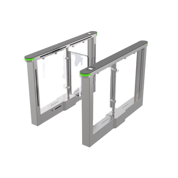 Stainless Steel Automatic Gate Barrier Walkways Supermarket Entrance Turnstile