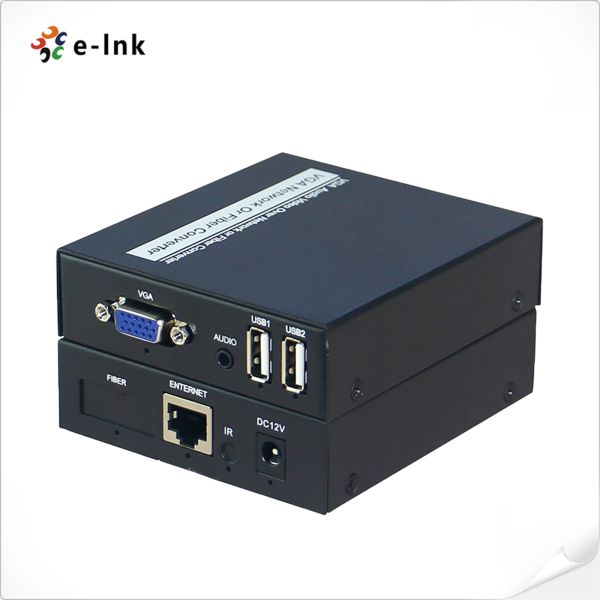USB VGA KVM over CAT5/6 UTP Extender Supports for external one-way analog stereo audio signal transmission