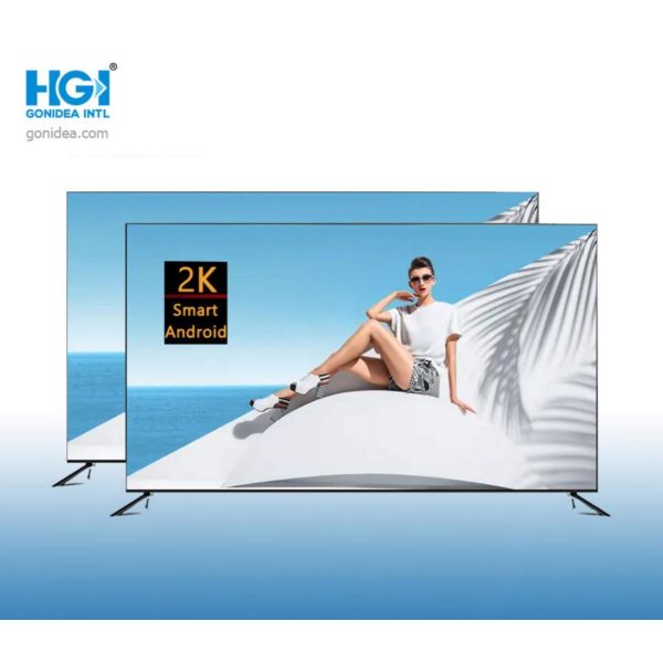 OEM Borderless 2K HD LED LCD Screen TV High Resolution