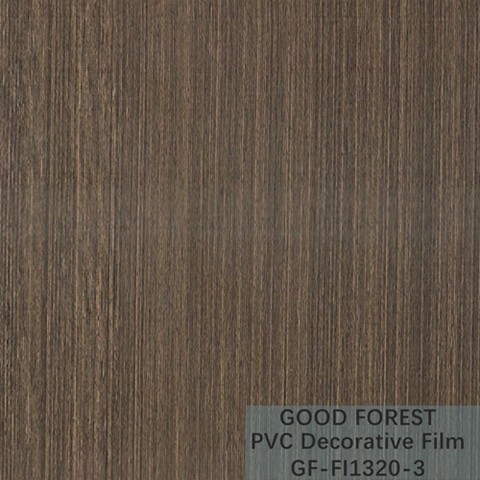 Partition PVC Decorative Film 0.25mm - 0.60mm Thickness Dark Grey Color