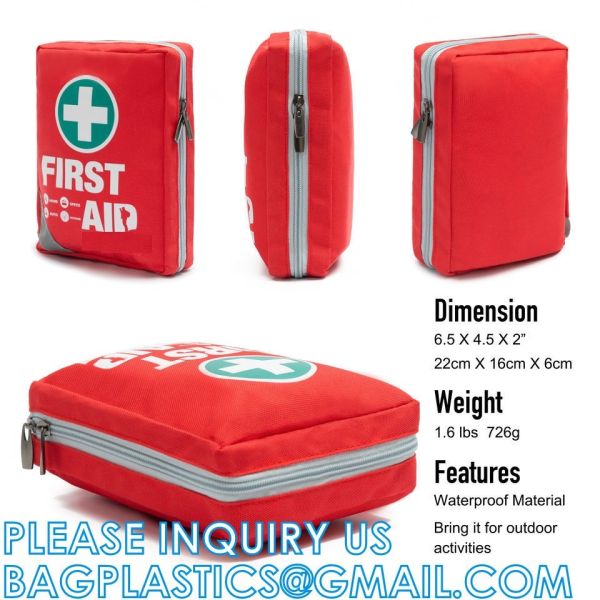 Medical Supplies Compact First Aid Bag Portable Survival Emergency Kids School Family Home First Aid Kit