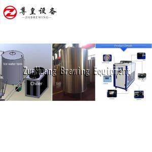  High Efficiency Brewery Chilling System , Beer Fermenter / Wort Cooling Glycol Water Cooling System Manufactures