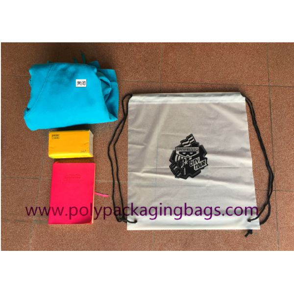 Single Layer Frosted 0.07mm CPE Transparent Backpack Bag For Travel