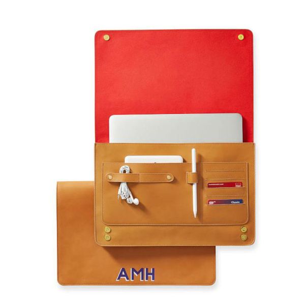 Multifunction Business Laptop Sleeve Bag Leather Laptop Cover With Card Holder