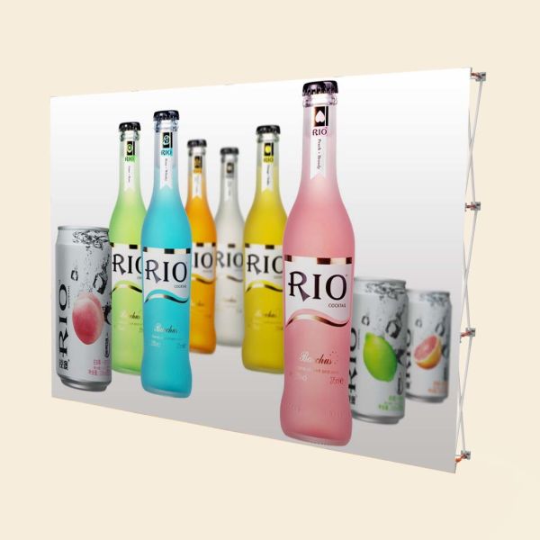 10 Feet Width Stand Up Banners For Trade Shows Aluminum Plastic Material