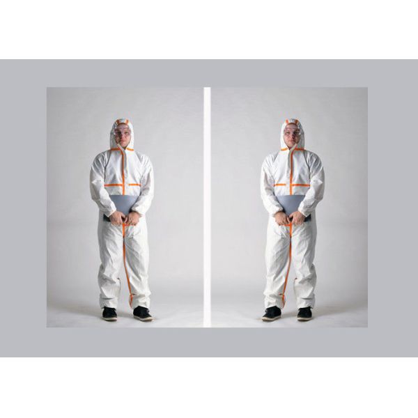 Practical Disposable Overalls Abrasion Resistant PP / SMS / SF Material