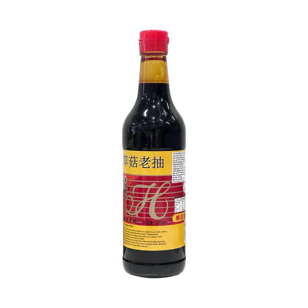 Black Straw Dark Mushroom Soy Sauce Roasted Vegetables 500ml Oem