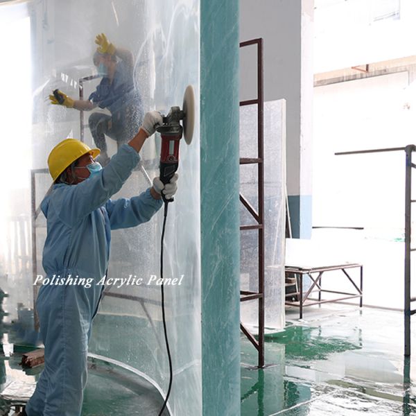 Lucite 30mm 950mm Thickness Clear Cast Acrylic Glass Roof Window Panels for Villa Pool