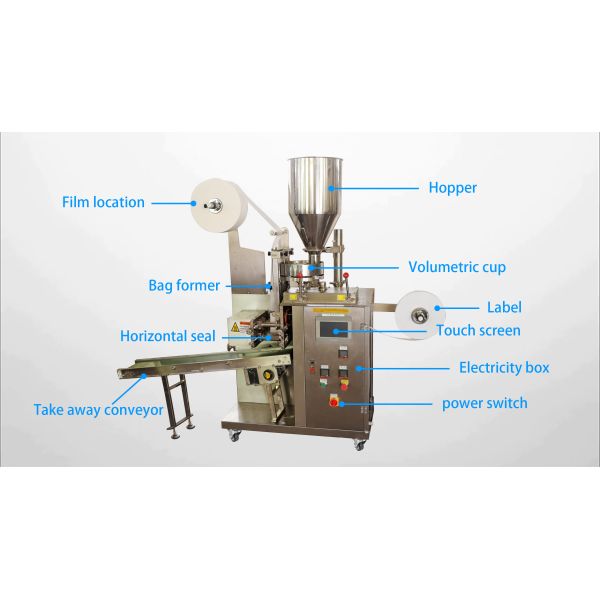 Automatic inner and outer lipton tea bag packing machine price