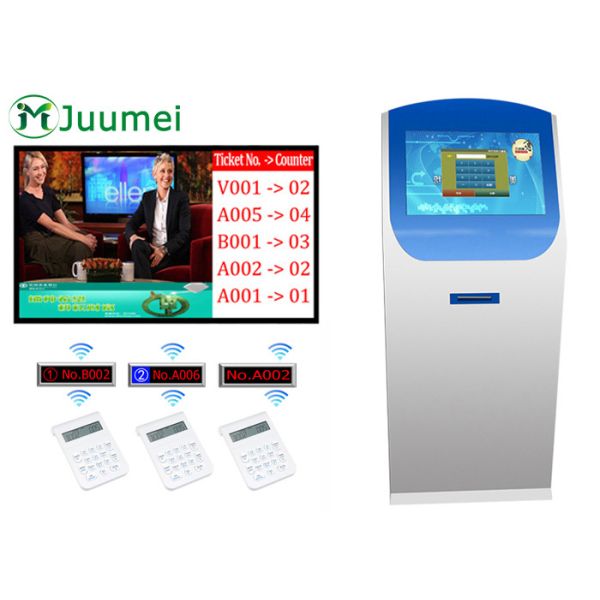 Touch Screen Ticket Dispenser Machine Automatic Ticket Machine For Bank Hospital