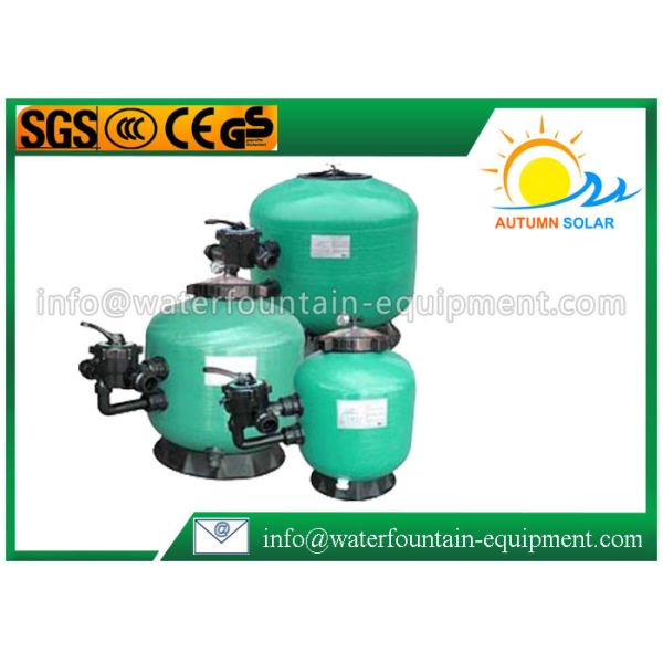 Fibreglass Sand Swimming Pool Filter Side Mount Bobbin Wound With Multiport Valve