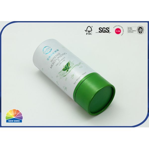 Essential Oil Bottle Packaging Silver Paper Tube With EVA Foam