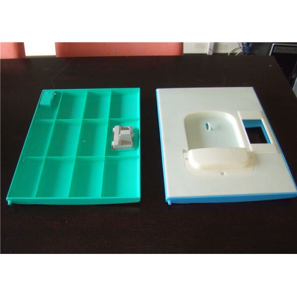 Four Tier Green Plastic School Lockers H1810 * W310 * D460mm With Clover Keyless