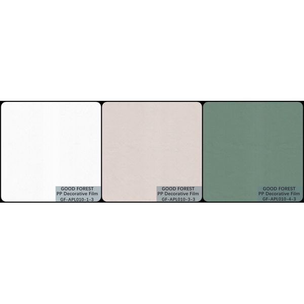 Customized PP Decorative Film 0.12-0.30mm Pure Color Series Matrix Grain